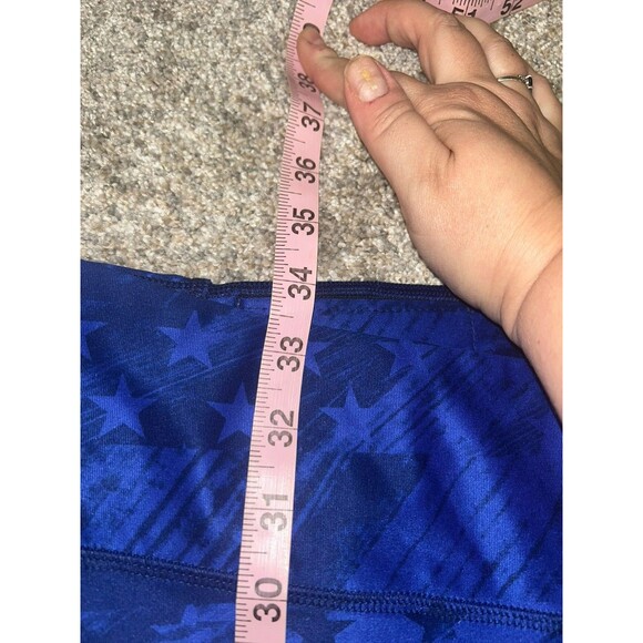 Nike USA‎ Power Victory Leggings Size XL  Athleisure Blue Patriotic - Picture 3 of 7